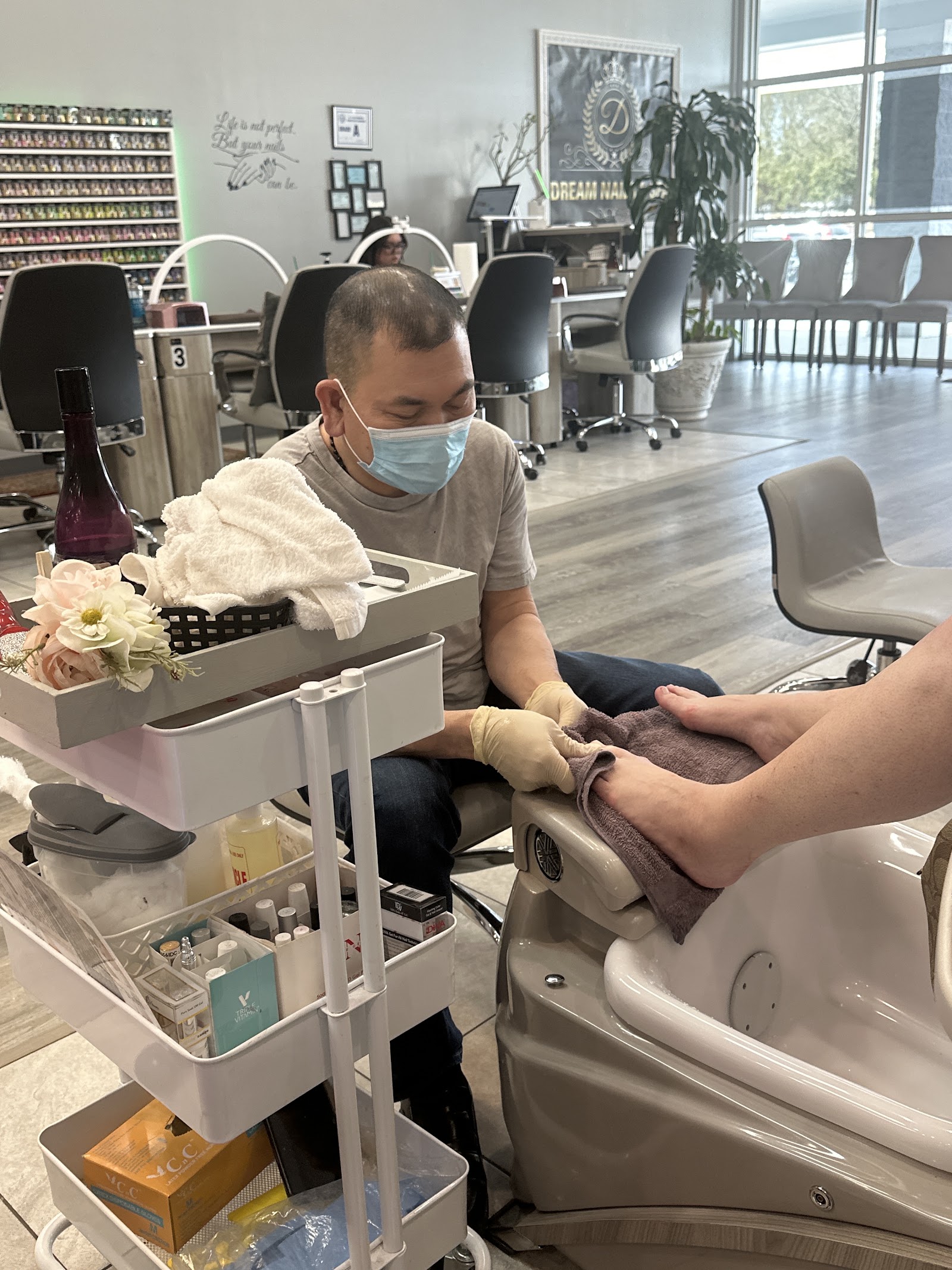 Dream Nails & Spa nail work in Wilmington, North Carolina